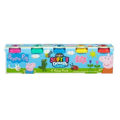 Peppa Pig 5 tub Softee Dough Pack