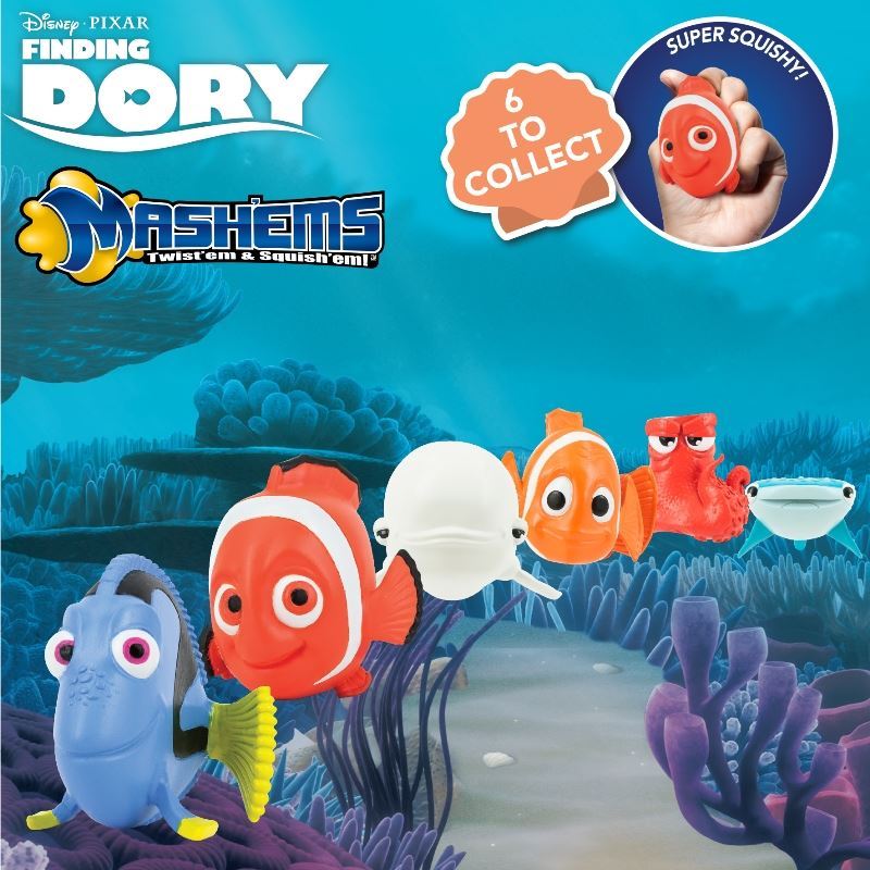 Disney finding dory mashems mash 'ms aveugle capsule mini figure toy
