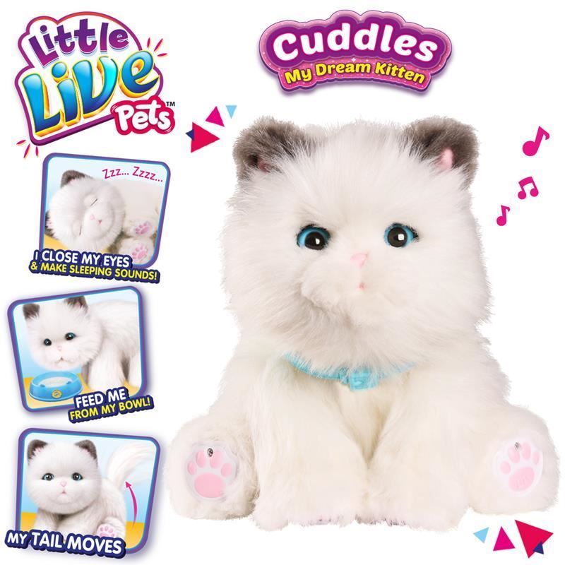 Little Live Pets Cuddles My Dream Kitten Plush Toy for sale online