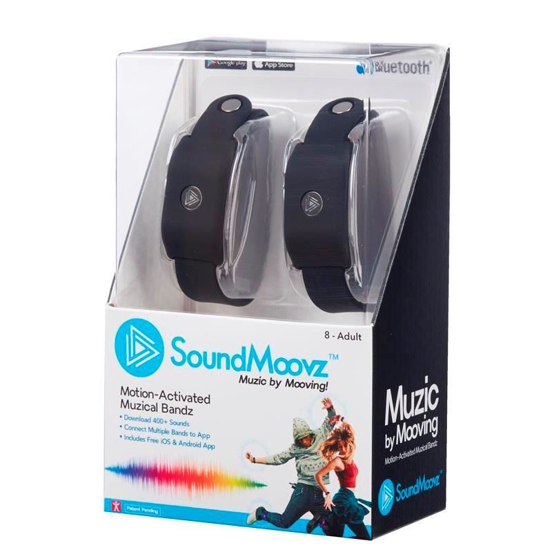 Soundmoovz Bluetooth Motion Activated Musical Arm Bandz Black CRA-Z-ART for sale online
