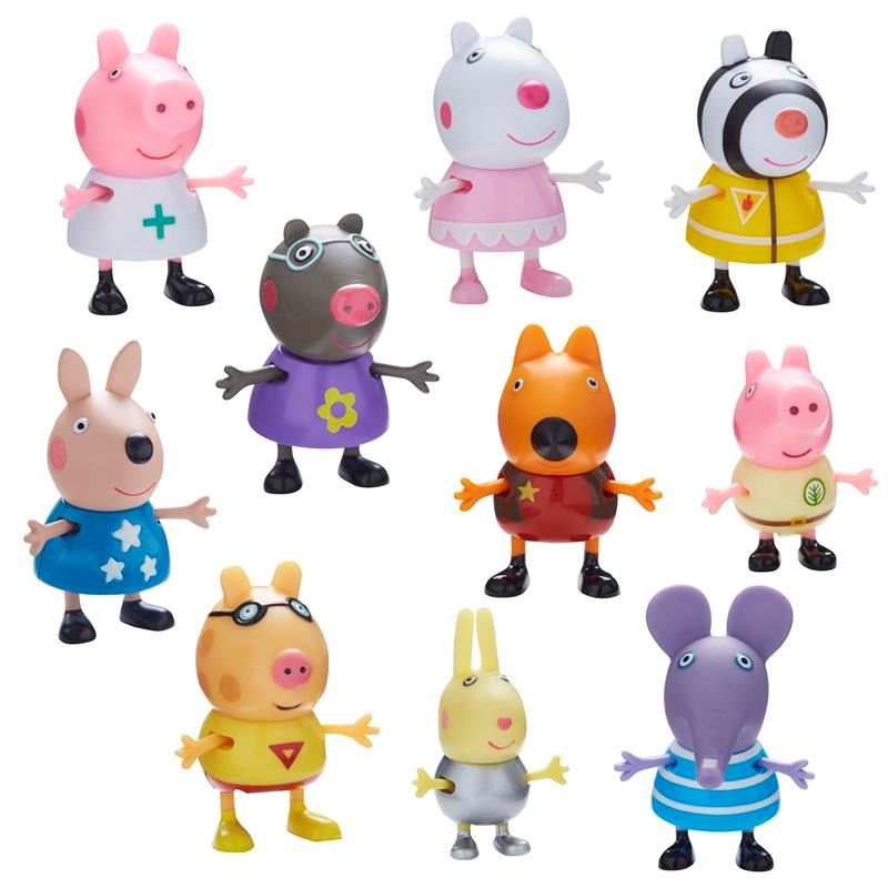 Peppa Pig 06668 Dress-Up 10-Figurine Pack Peppa Pig 06668 Dress-Up 10-Figurine Pack