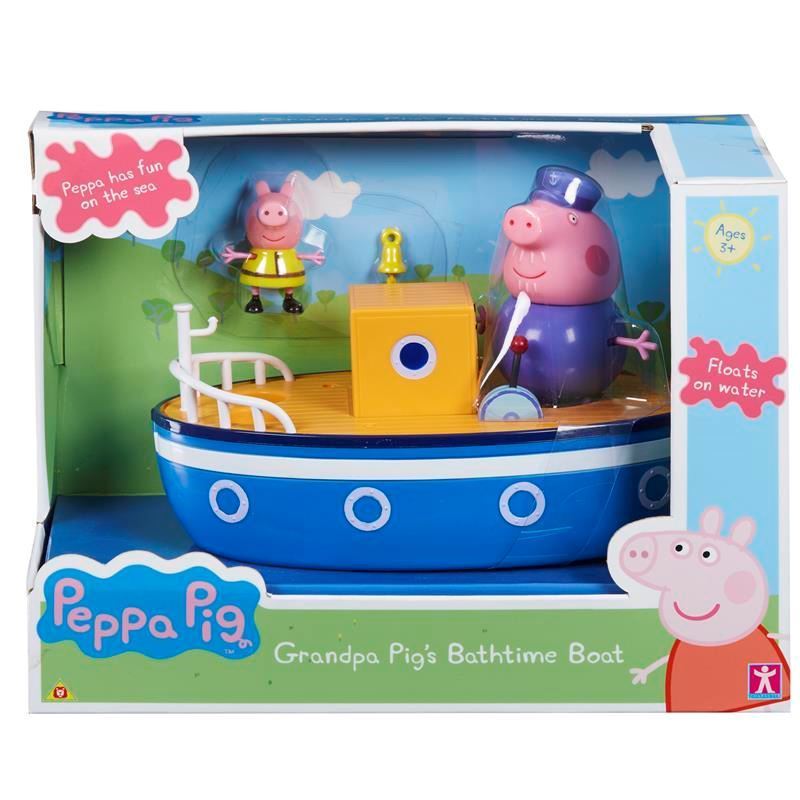05060 PEPPA PIG GRANDPA PIGS BATHTIME BOAT FBS