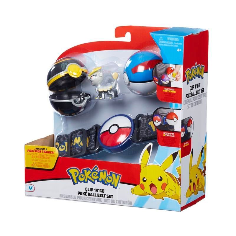 Pokémon Clip N Go Poké Ball Belt Set Standard 