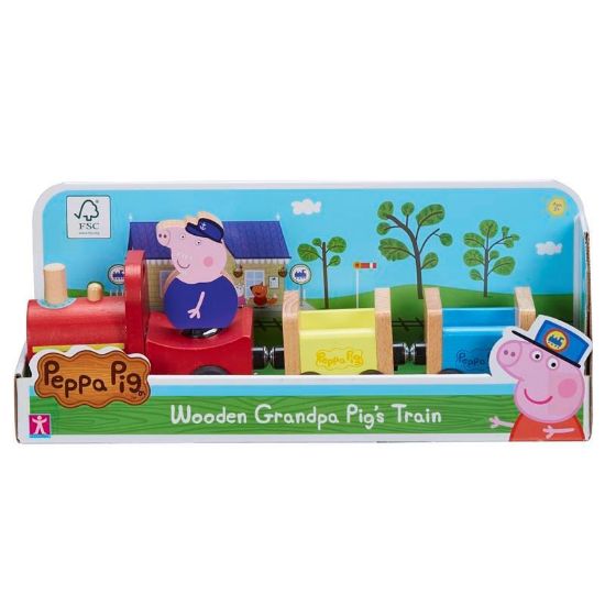 07210 Peppa Pig Wooden Grandpa Pigs Train FBS (Copy)