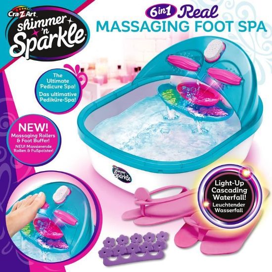 Shimmer & Sparkle 6 in 1 Real Massaging Foot Spa-17580