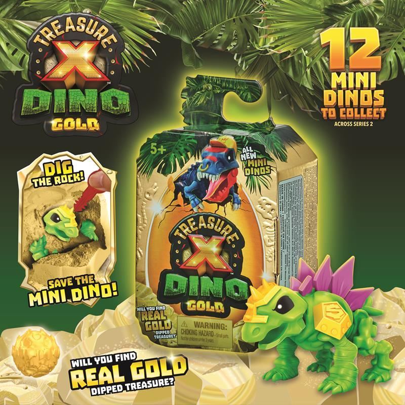 Geavanceerd vrijheid vos Treasure X Dino Gold Mini Dino PackToys from Character