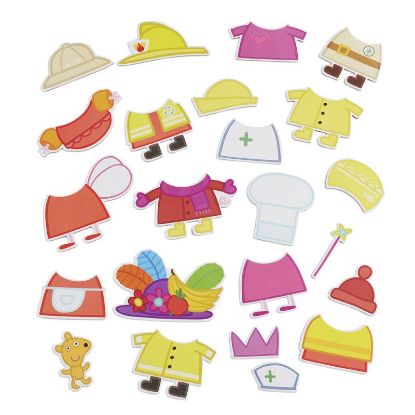 Spare Parts Peppa Pig Magnetic Wooden Dress Up Set-Magnet Dress Up Pack-68012.1