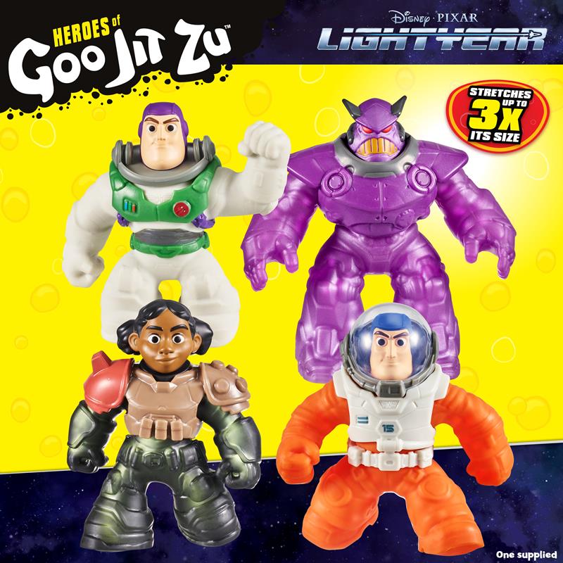 Heroes of Goo Jit Zu Disney Pixar Lightyear Lightyear Hero Pack - Alpha  Buzz, Squishy, Stretchy, Gooey Hero