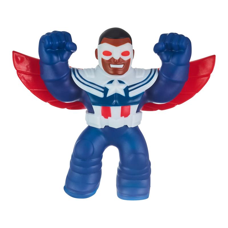 Heroes of Goo Jit Zu Superheroes Super Stretchy Captain America Figure 