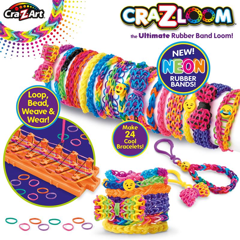 Cra-Z-Art Cra-Z-Loom Ultimate Rubber Band Bracelet Maker Kit - Bed