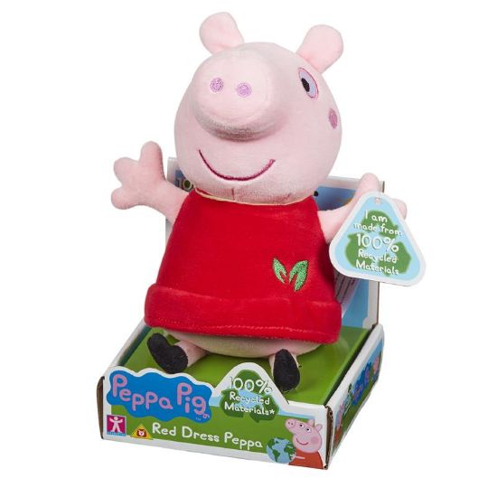 Picture of Peppa Pig Eco Plush - Red Dress Peppa