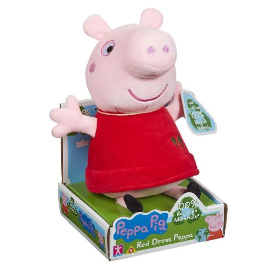 Picture of Peppa Pig Eco Plush - Red Dress Peppa