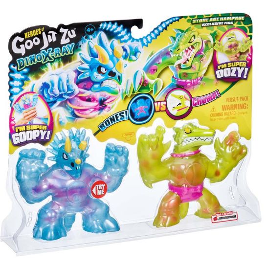 Picture of Heroes of Goo Jit Zu - Dino X-Ray - Versus Pack - Tritops Vs Shredz