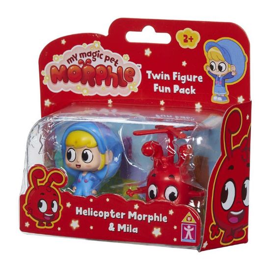 Picture of Morphle Twin Figure Pack - Helicopter Morphle & Mila