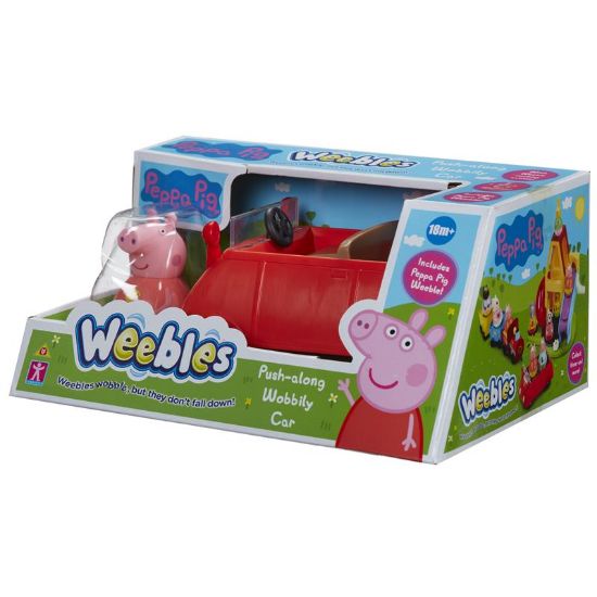 Picture of Weebles - Peppa Pig Push-Along Wobbily Car