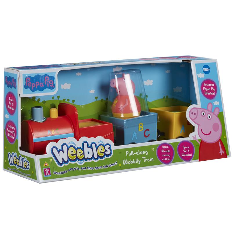 Picture of Weebles - Peppa Pig Push-Along Wobbily Train