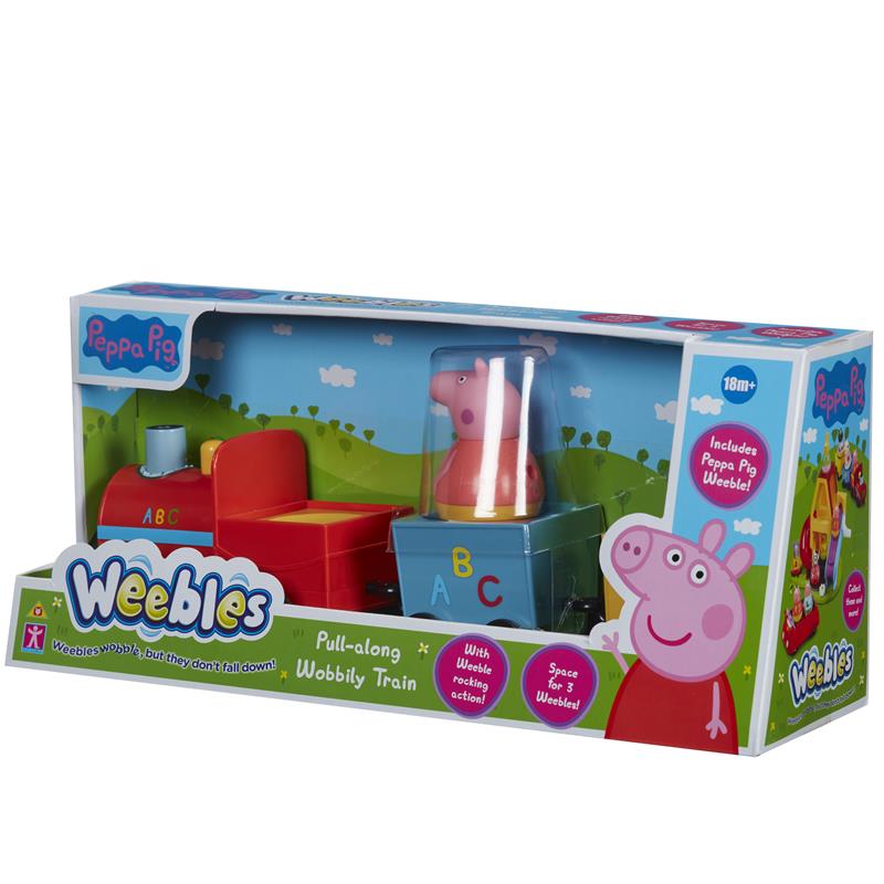Picture of Weebles - Peppa Pig Push-Along Wobbily Train