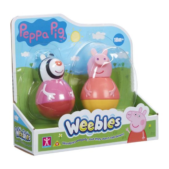 Picture of Weebles - Peppa Pig 2 Figure Pack - Peppa & Zoe Zebra