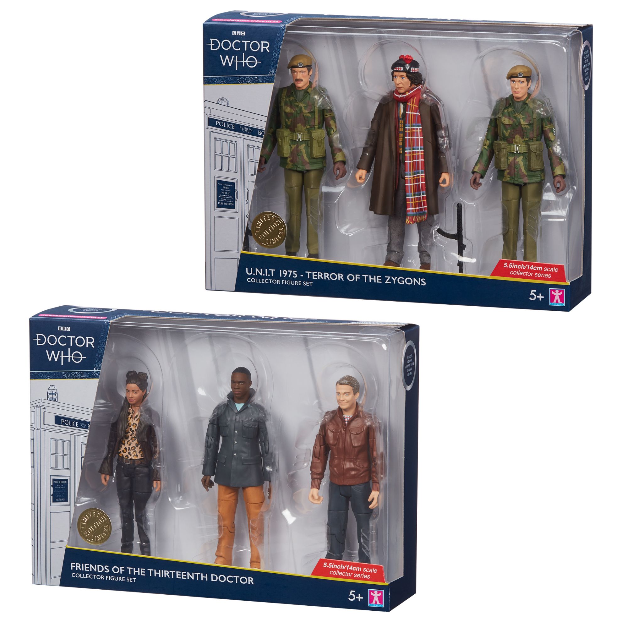 Picture of Doctor Who Friends of The Thirteenth Doctor & 1975 U.N.I.T Terror of the Zygons Set 