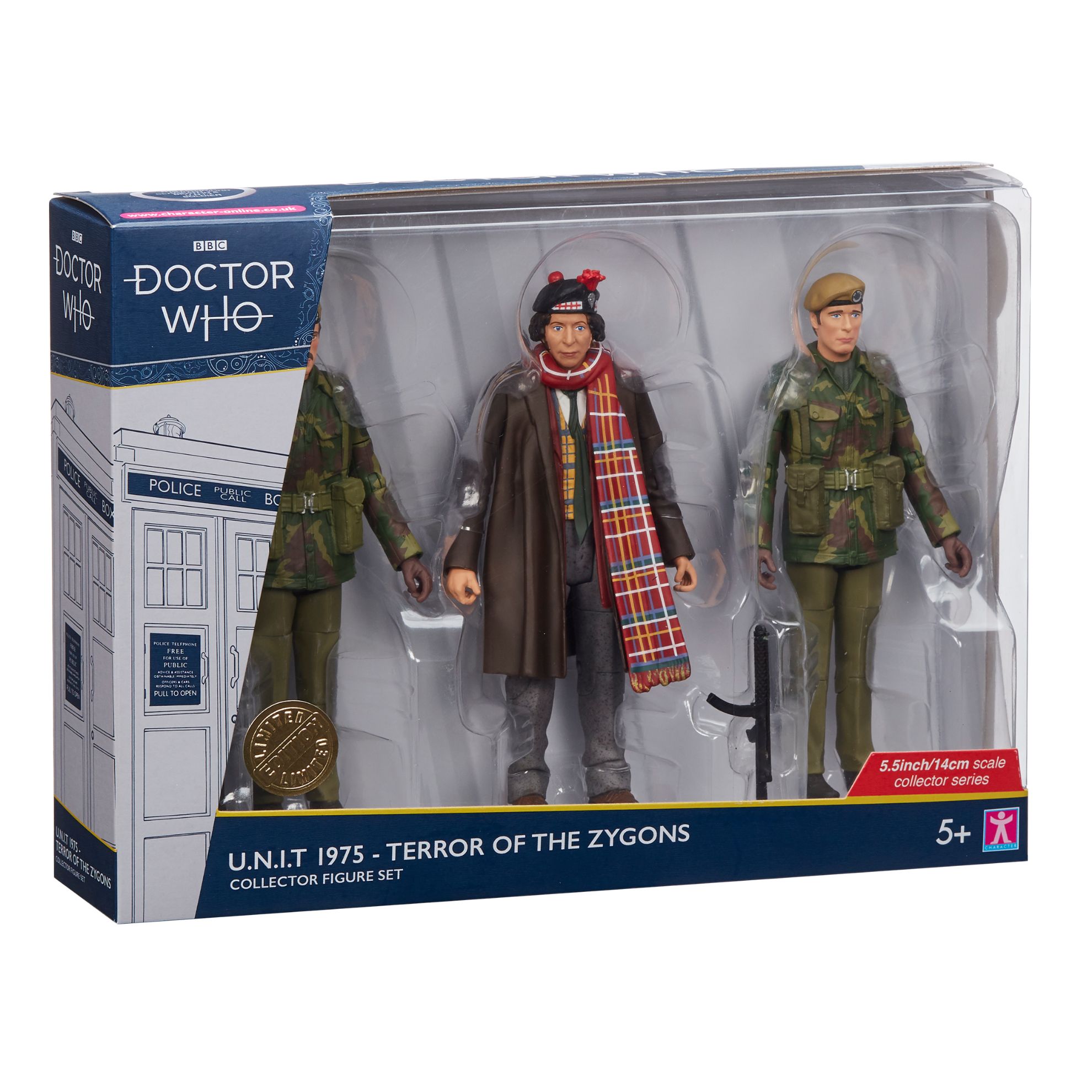 07246 UNIT 1975 Terror of the Zygons Collector Figure Set ABS