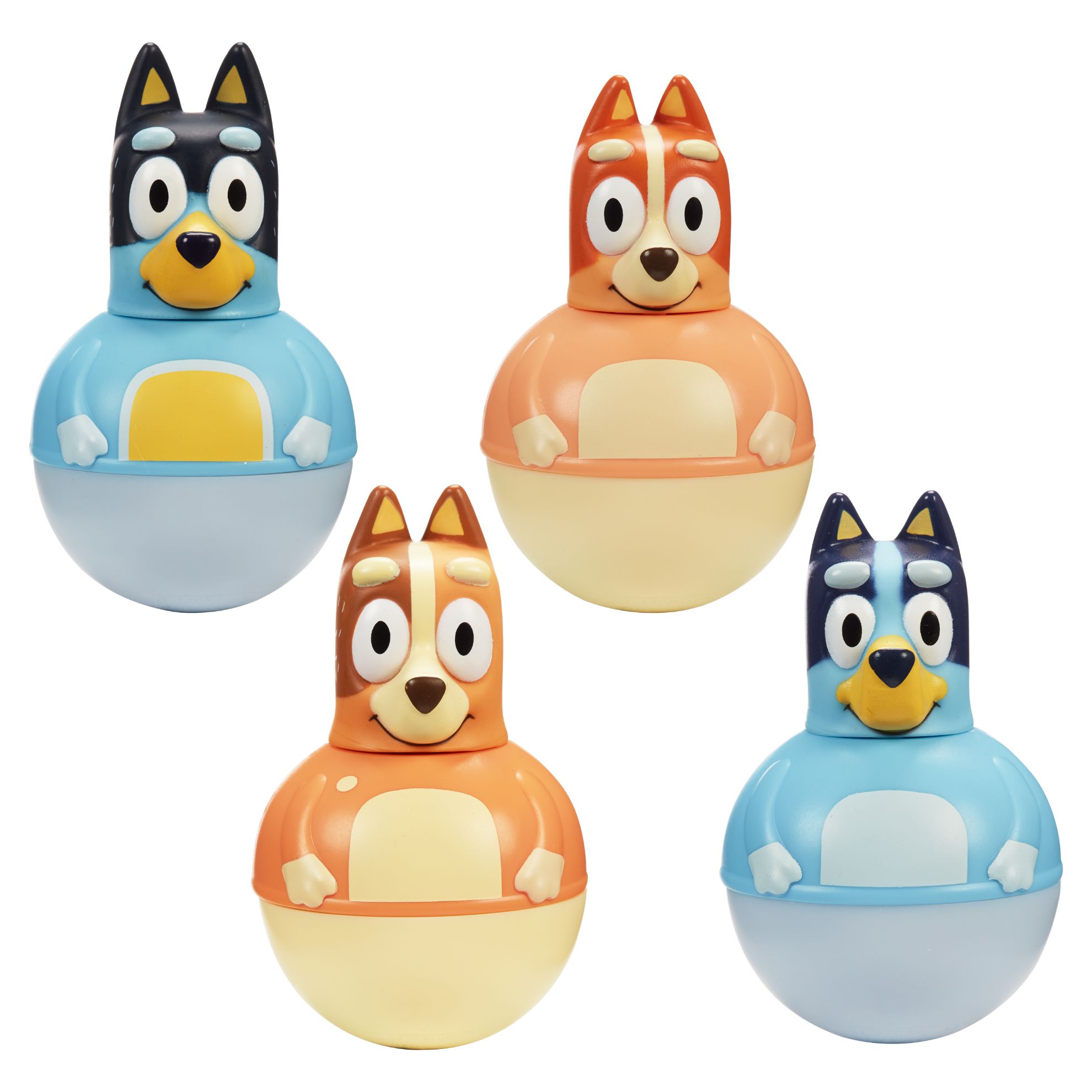 Bluey, Figure 4-Pack, Includes Bluey Family, Toddler Toy