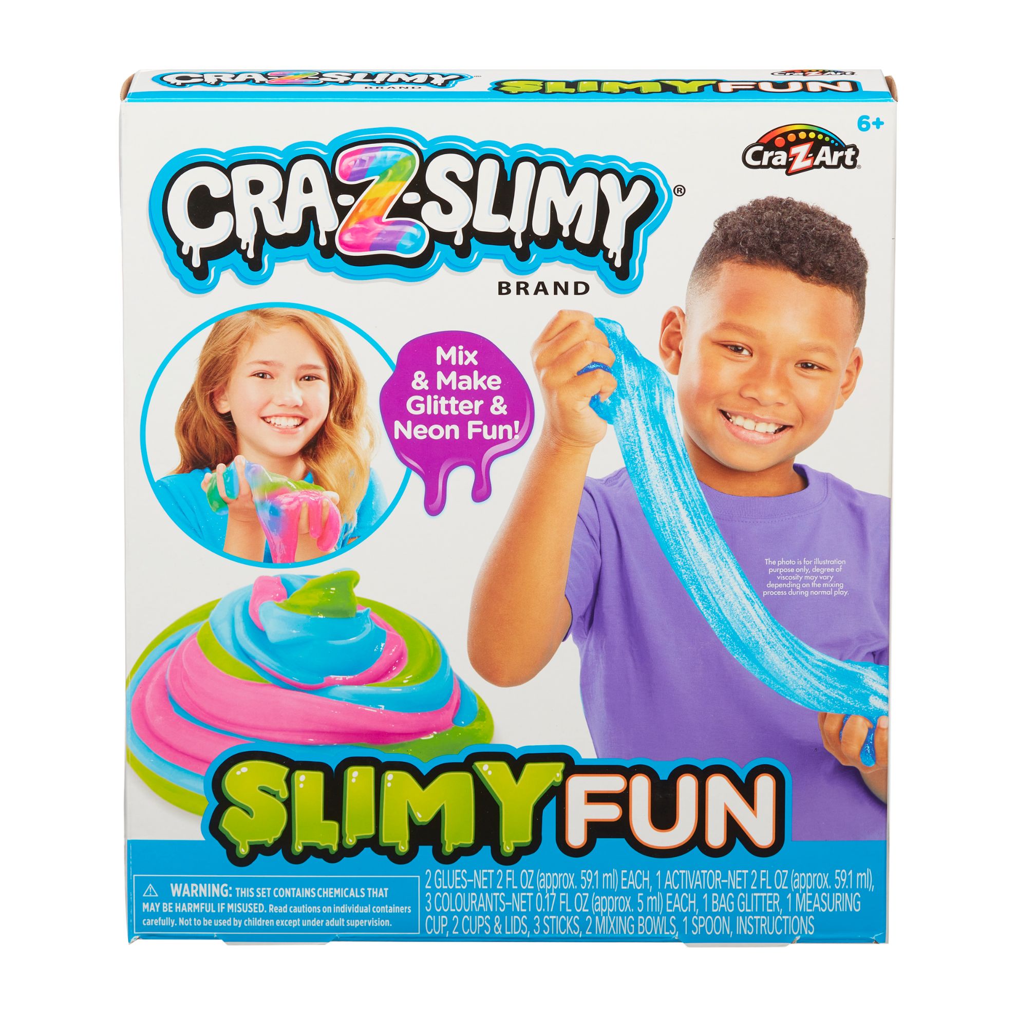 Make Your Own Slime 2 in 1 Kit (Normal & Glow in The Dark)