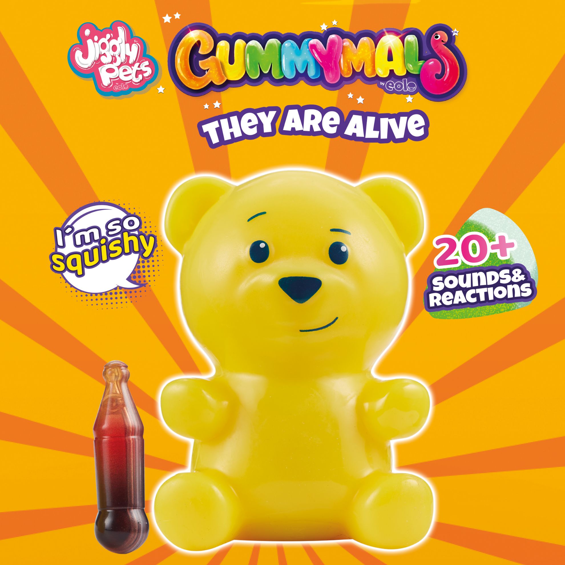 Introducing Gummymal, the hilarious interactive gummy bear toy! 🐻🤣