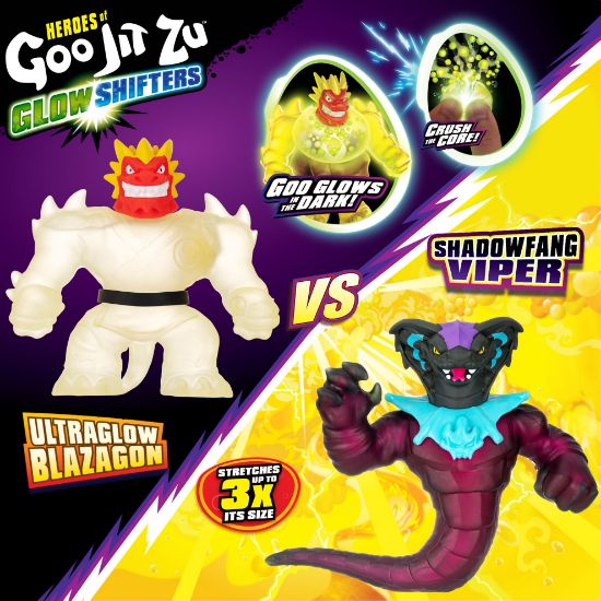 Heroes of Goo Jit Zu Glow Shifters Versus Pack - Blazagon vs Viper