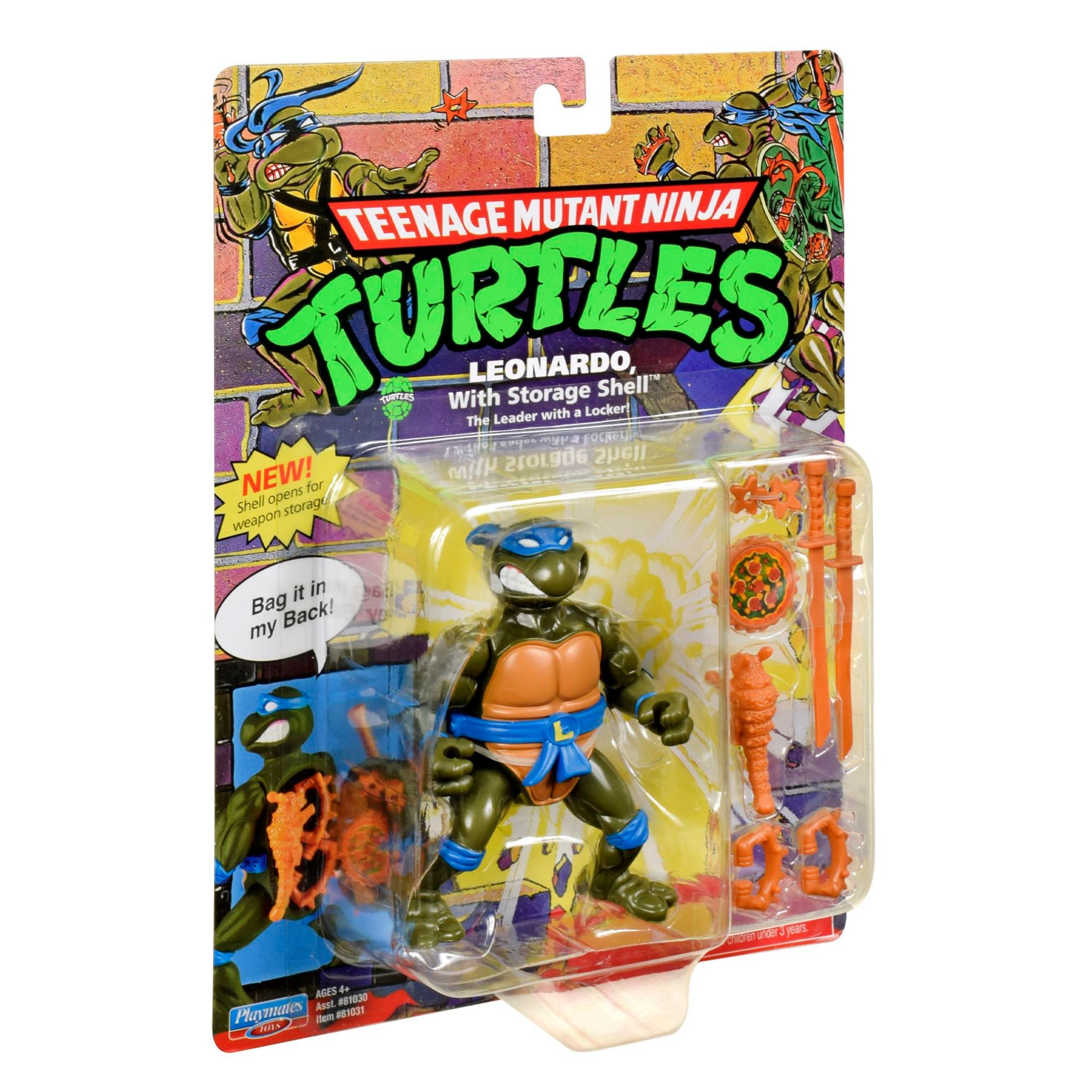 Teenage Mutant Ninja Turtles Leonardo with Storage Shell