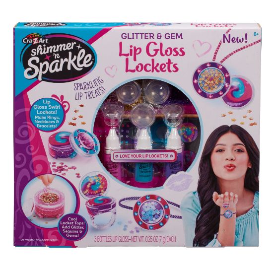 Picture of Shimmer N Sparkle Glitter and Gem Lip Gloss Lockets