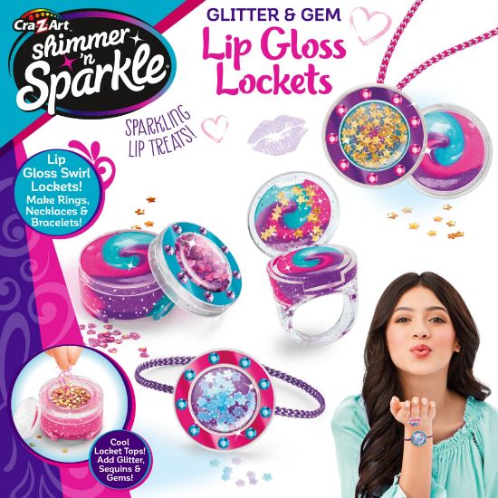 Picture of Shimmer N Sparkle Glitter and Gem Lip Gloss Lockets