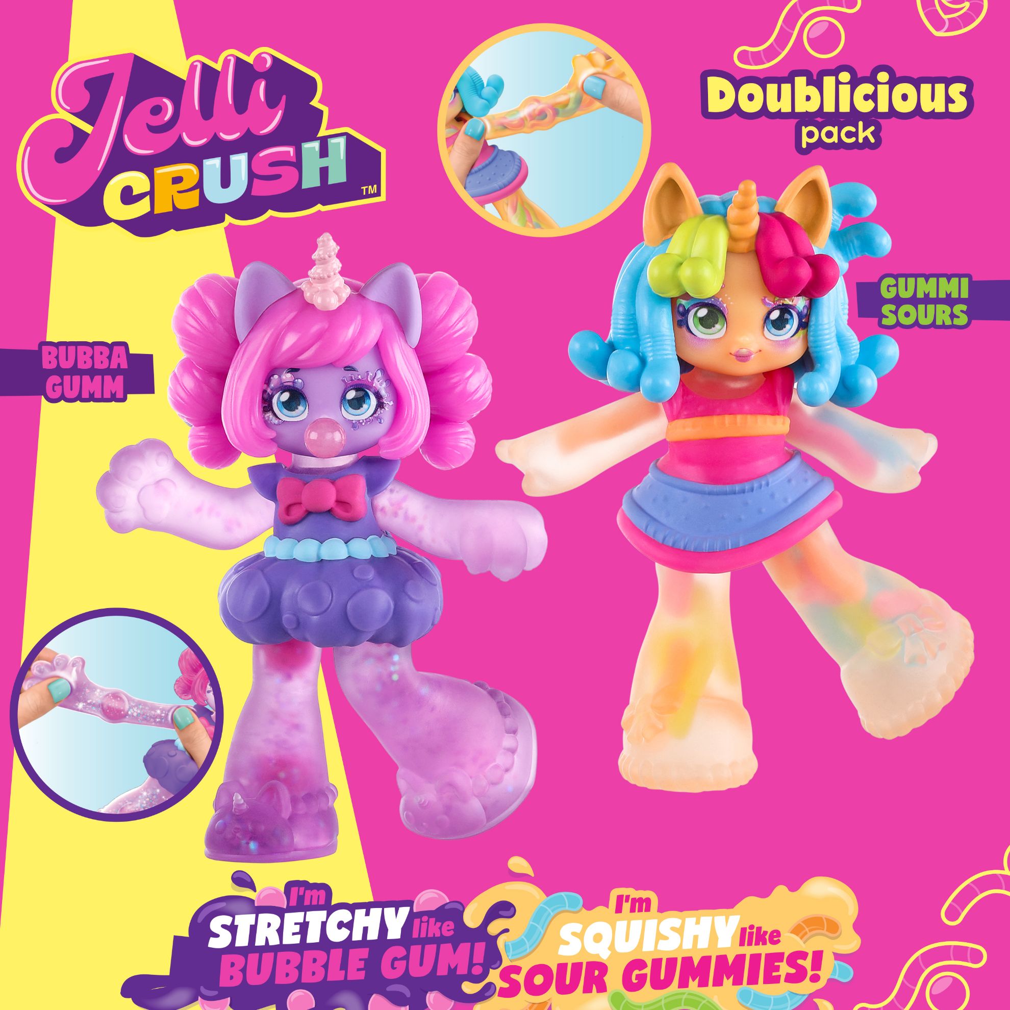 Picture of Jelli Crush  Doublicious - Bubba Gum & Gummi Sours