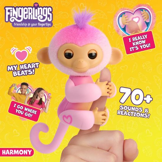 Fingerlings Monkey Pink- Harmony