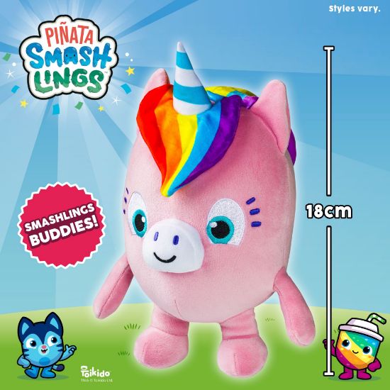 Pinata Smashlings Plush Buddies - Unicorn