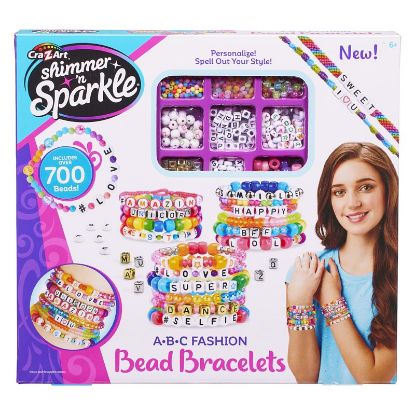 Shimmer N Sparkle ABC Fashion Bead Bracelet-17883