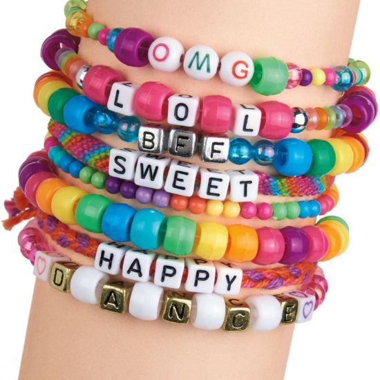 Shimmer N Sparkle ABC Fashion Bead Bracelet-17883