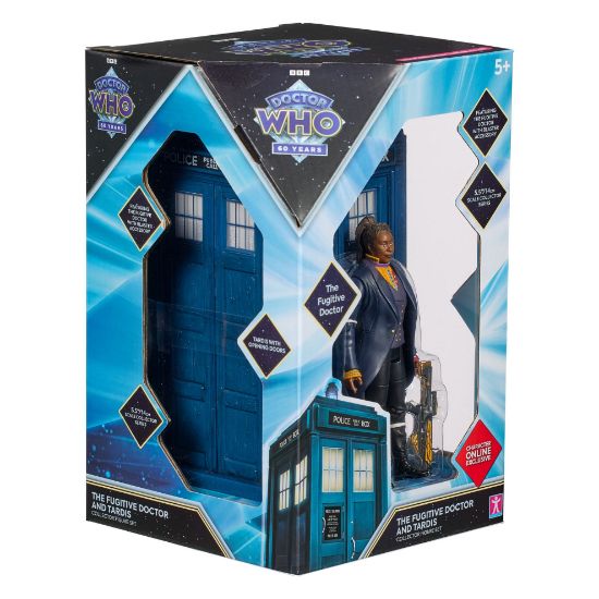 Doctor Who Fugitive Doctor and Tardis Collector Figure Set