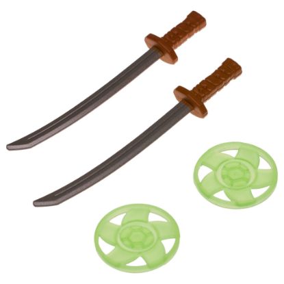 Spare Parts-TMNT Movie Kick Cycle Weapons & Disk-83430CO.1