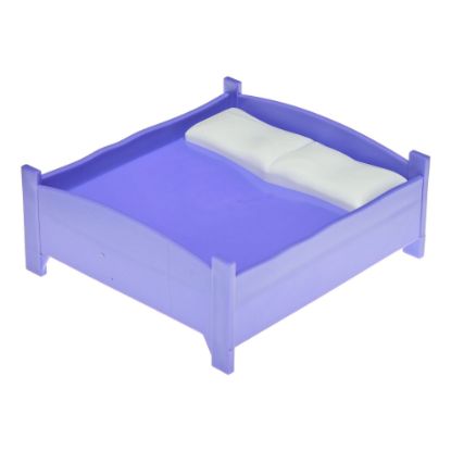 Spare Parts-Peppa Pig Wooden Playhouse-Double Bed-Purple-07004.18