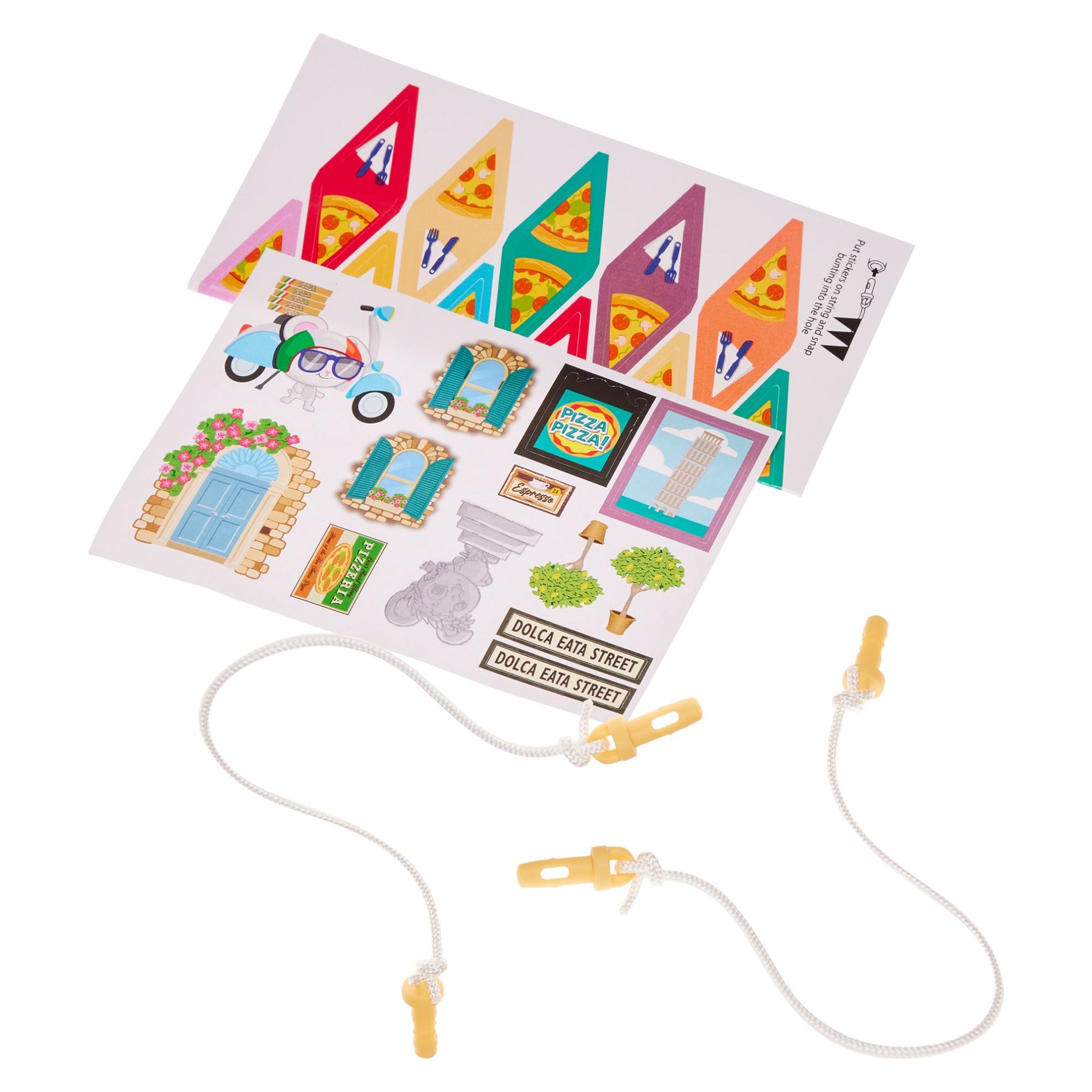 Spare Parts - MITH Slice O Pie Pizzeria - Bunting, String and Stickers