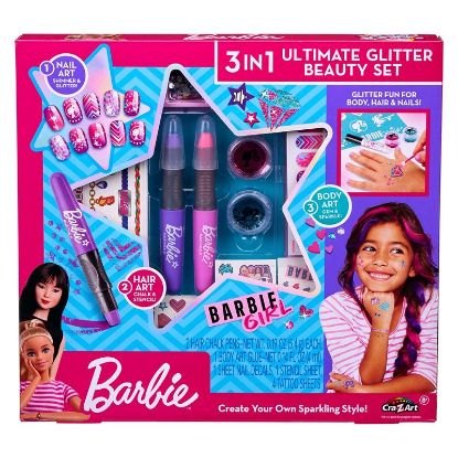 Barbie 3 in 1 Ultimate Glitter Beauty Set 