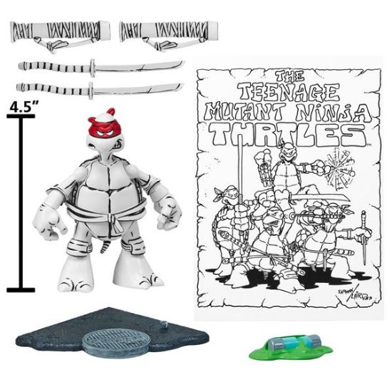 Teenage Mutant Ninja Turtles: Original Black And White Sketch Figures Mega Pack-81061-64