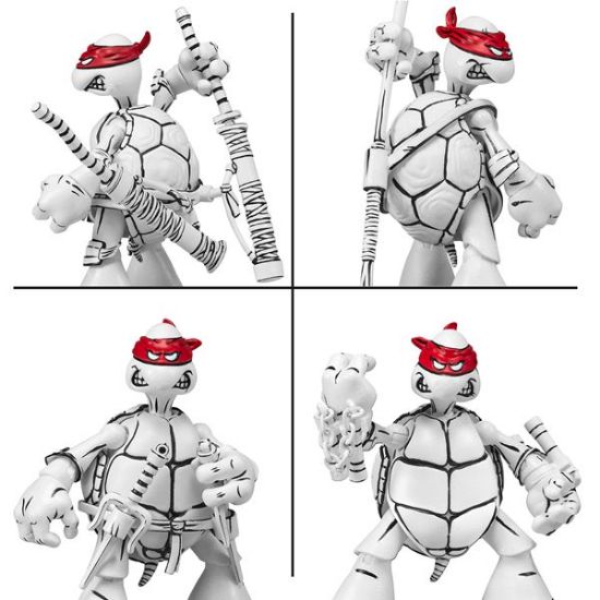 Teenage Mutant Ninja Turtles: Original Black And White Sketch Figures Mega Pack-81061-64