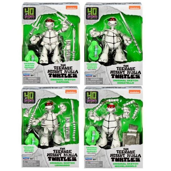 Teenage Mutant Ninja Turtles: Original Black And White Sketch Figures Mega Pack-81061-64