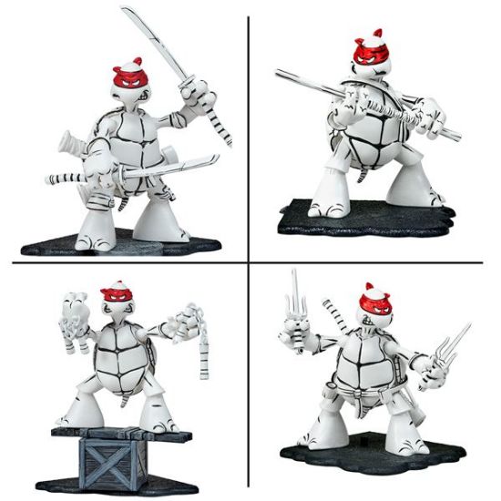 Teenage Mutant Ninja Turtles: Original Black And White Sketch Figures Mega Pack-81061-64
