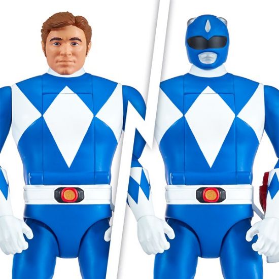 68041CO-Mighty Morphin Power Rangers Auto-Morphin Blue Ranger Figure