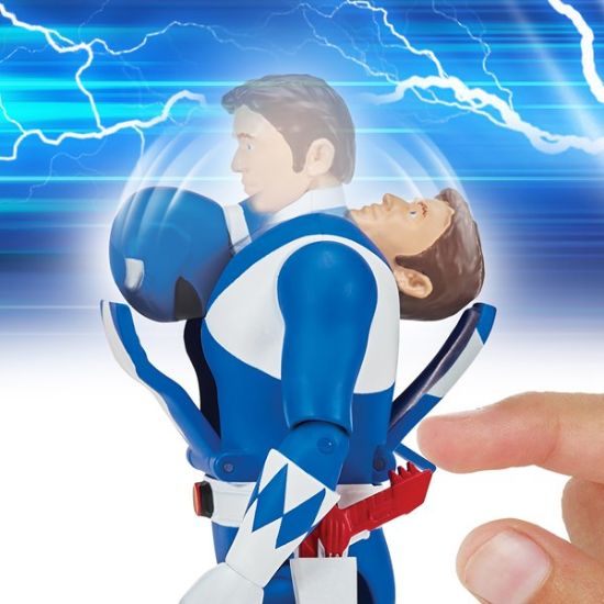68041CO-Mighty Morphin Power Rangers Auto-Morphin Blue Ranger Figure