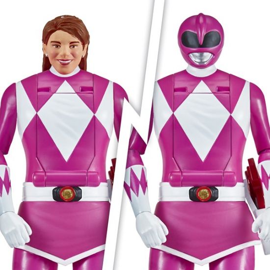 68043CO-Mighty Morphin Power Rangers Auto-Morphin Pink Ranger Figure
