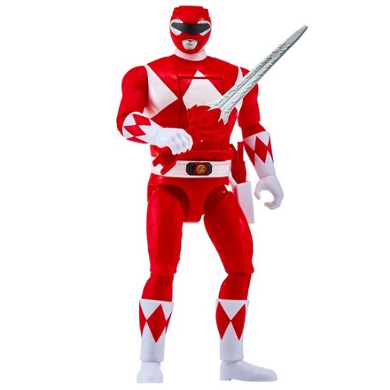 68045CO-Mighty Morphin Power Rangers Auto-Morphin Red Ranger Figure