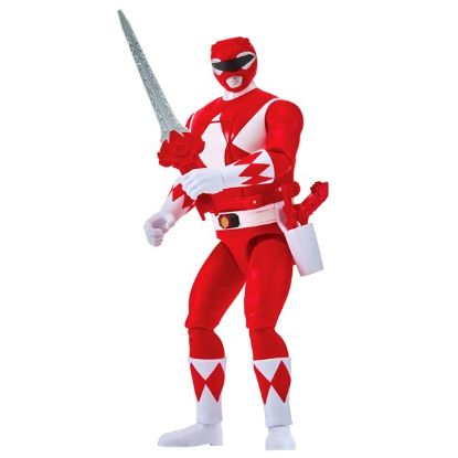 68045CO-Mighty Morphin Power Rangers Auto-Morphin Red Ranger Figure